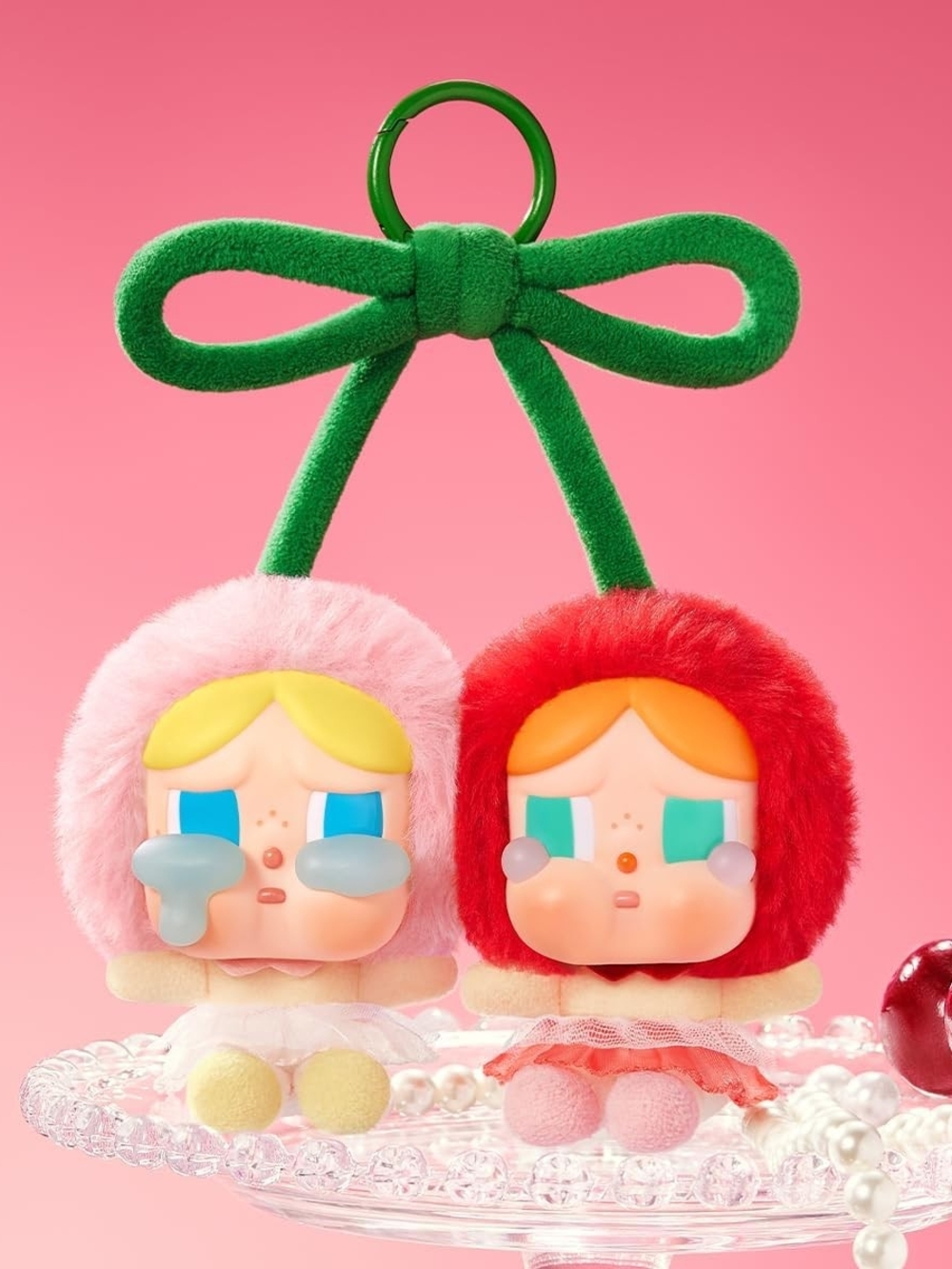 POP MART CRYBABY Crying For Love Love Love You Cherry Much Plush Pendant